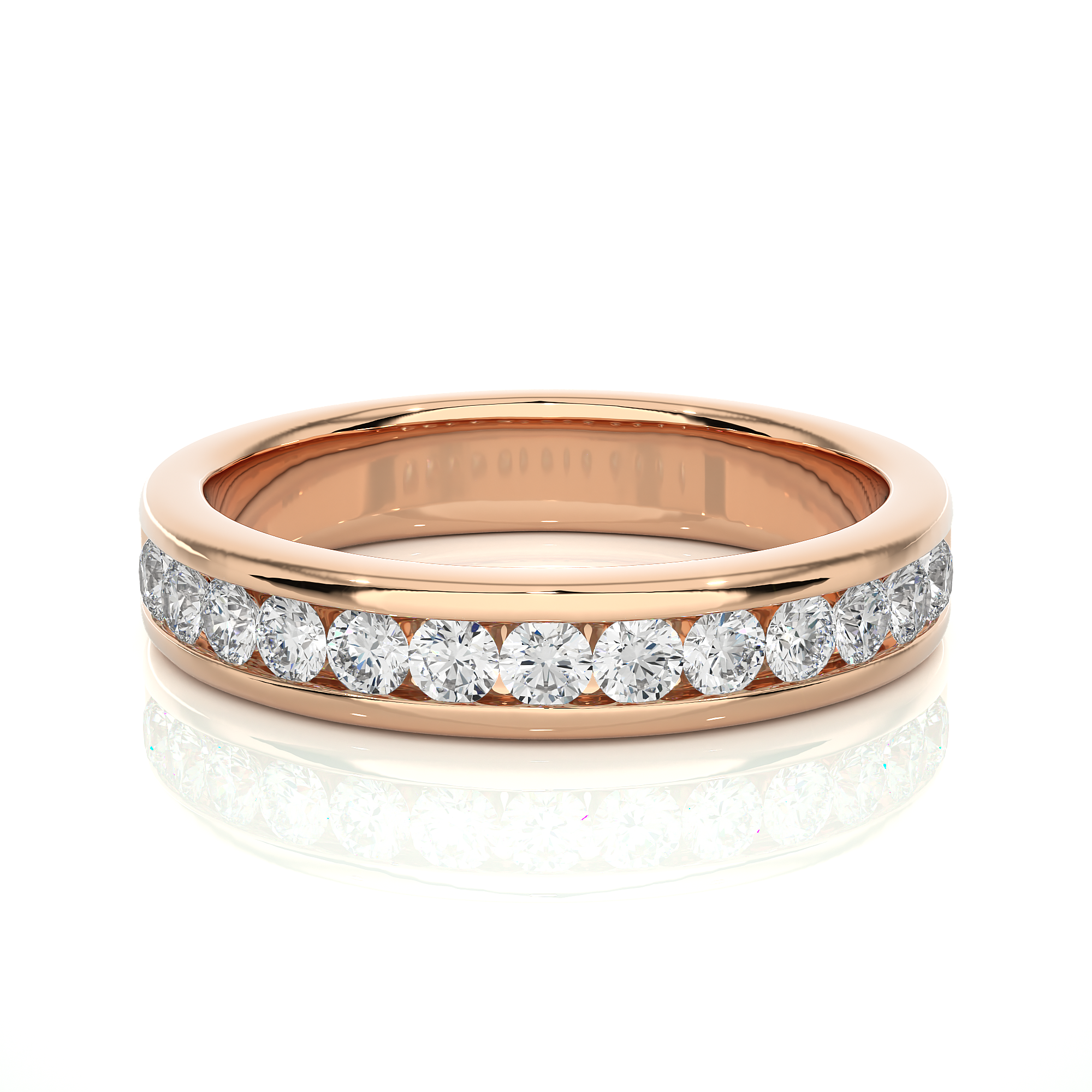 0.52 Carat IJ Color VS1 Clarity Diamond Studded Natural Diamond Ring.